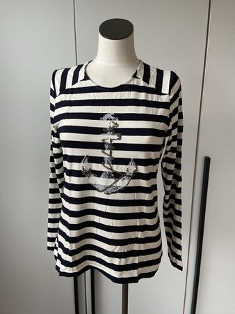 Langarm-Shirt  Marine Gr. S Bonita neuwertig