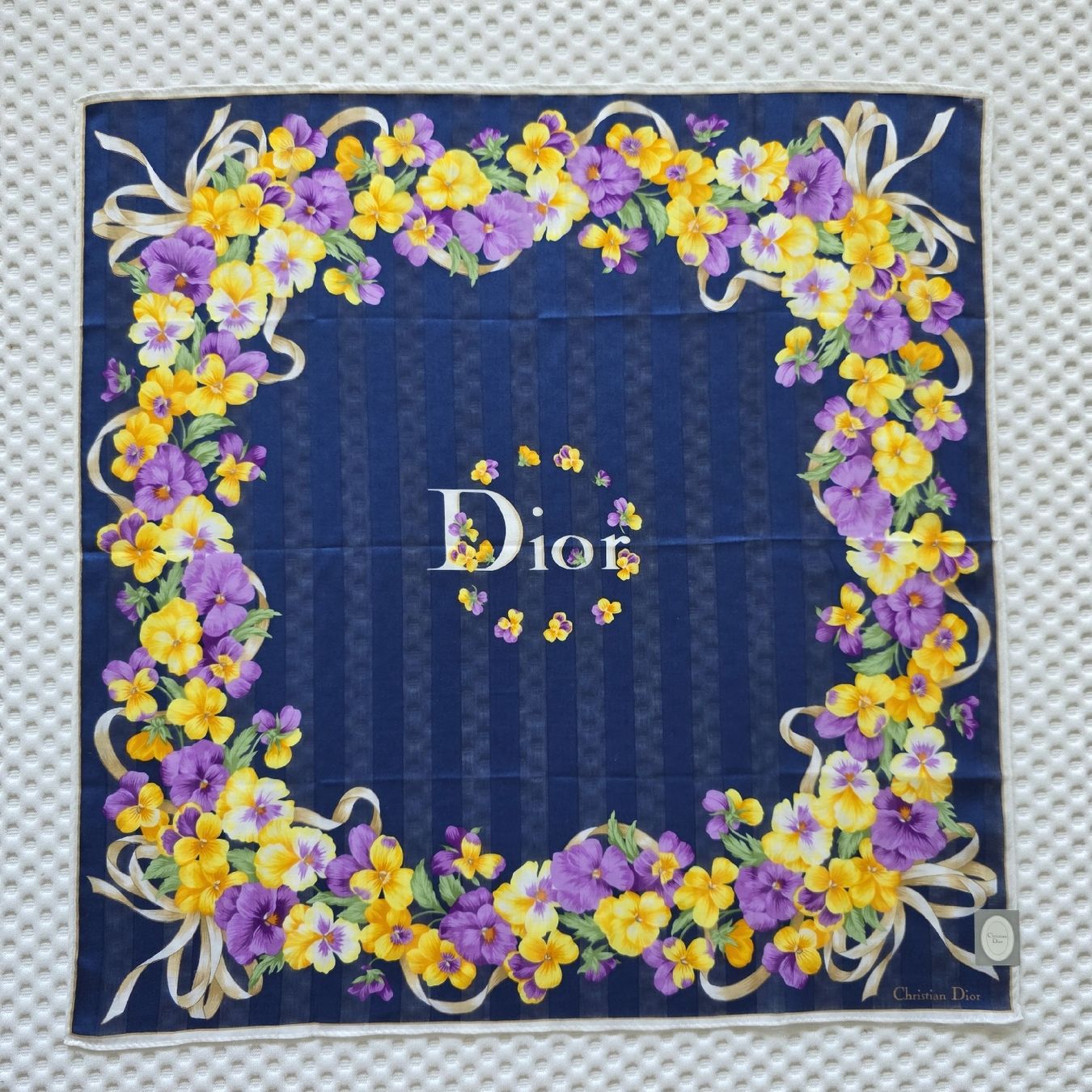 Dior Foulards, Tücher & Schals: Dior Baumwolltuch 48x48 cm Neu – Neu und originalverpackt aus Zürich von LIMAR 1