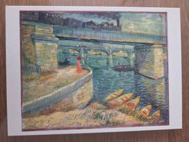 Carte postale Van Gogh Les ponts d'Asnières occasion