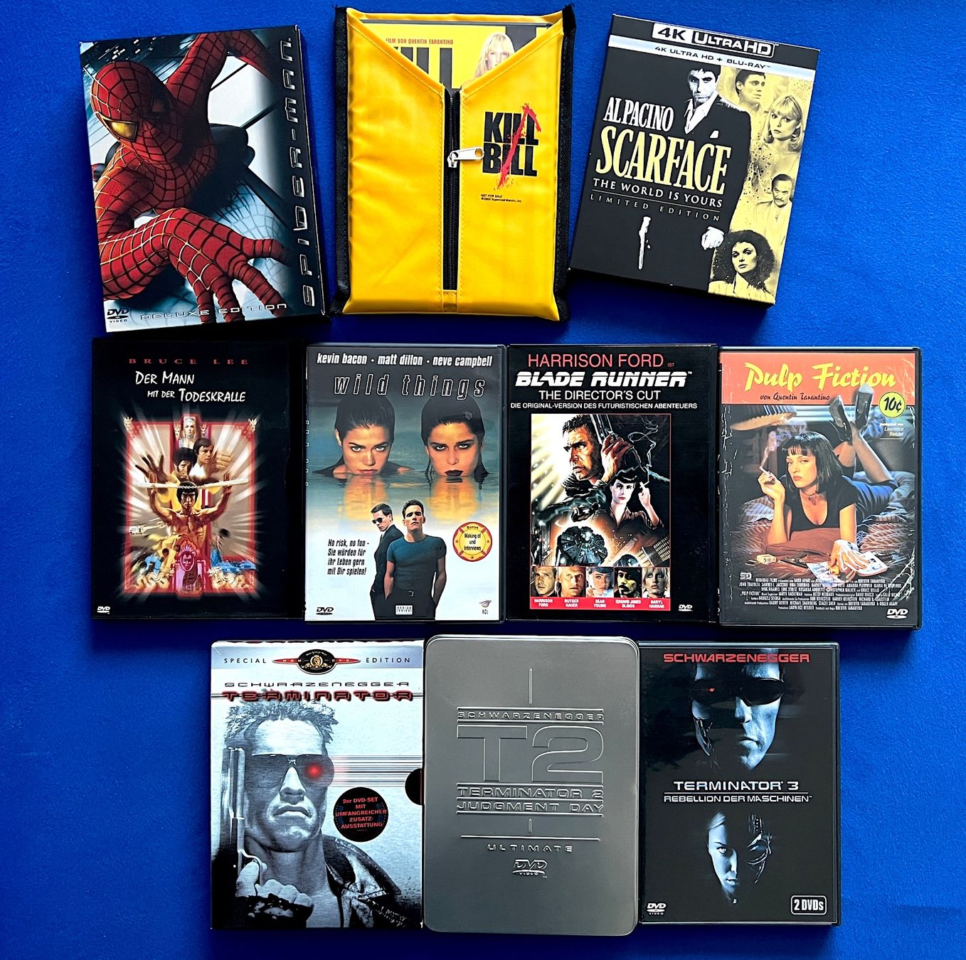 Alle DVDs: DVD Scarface 4K KILL BILL T1-3 Blade Runner Spiderman EXTRAS – Neu (gemäss Beschreibung) aus Solothurn von StarsInYourHome