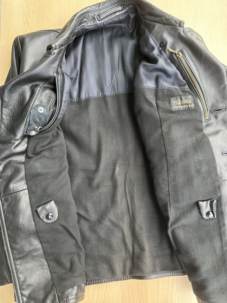 Uniformen: Lederjacke Polizei Grösse 25 schwarz – Gebraucht aus Biel/ Bienne von fusion54 5