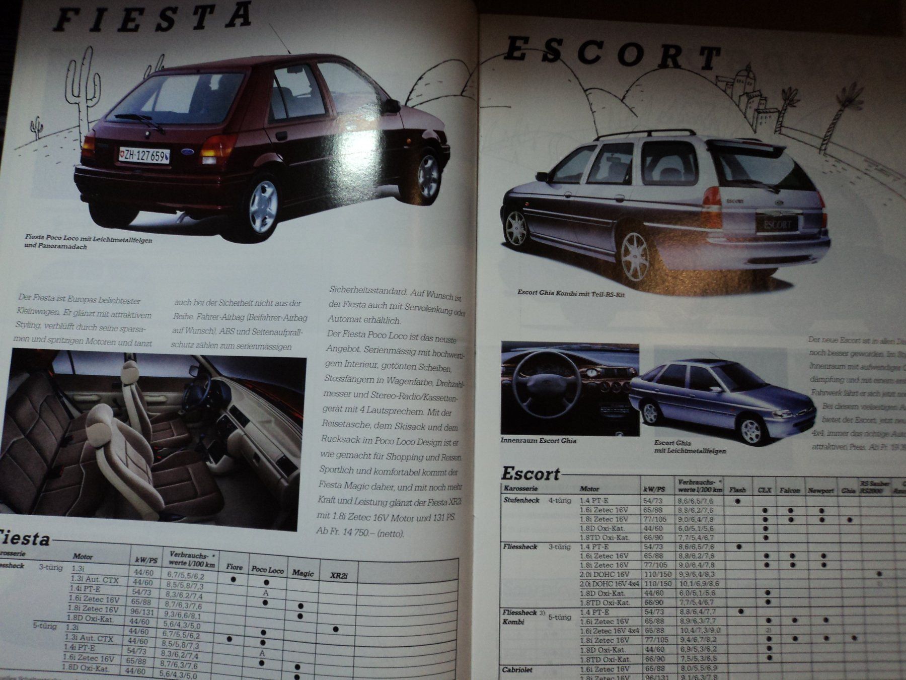 Ford Documenti: Prospekt Ford Jahresprogramm 1995 – Usato da Schwarzenburg venduto da modelCARama 1