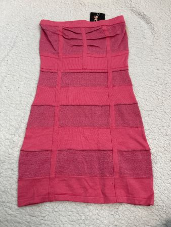 Pinkes Sommerkleid Cocktailkleid figurbetont TOP! Gr S NEU