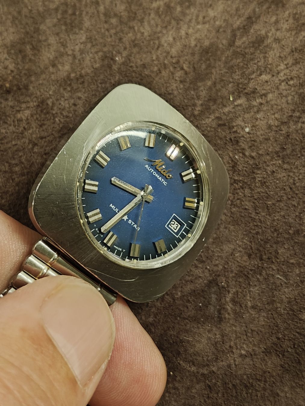 Mido Orologi: Mido Multi Star Automatic Vintage 1970 TV Case – Usato da Bern venduto da Churchfield 3