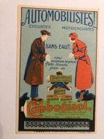 Automobilistes CamboGisol  Werbekarte Paris