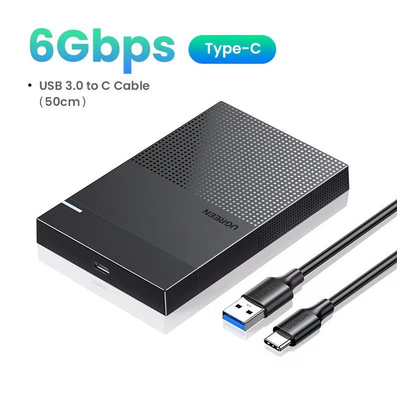 Dischi rigidi: Externes Festplattengehäuse UGREEN USB 3.0 USB-C, 2.5" – Nuovo e nell'imballaggio originale da Romanshorn venduto da pfimex