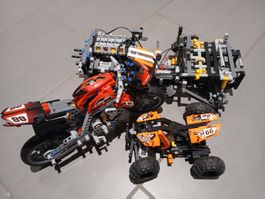 Lego Technic Ersatzteile und Motorrad