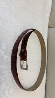 Edler Ledergürtel in Kroko Optik - Braun, Top Zustand!