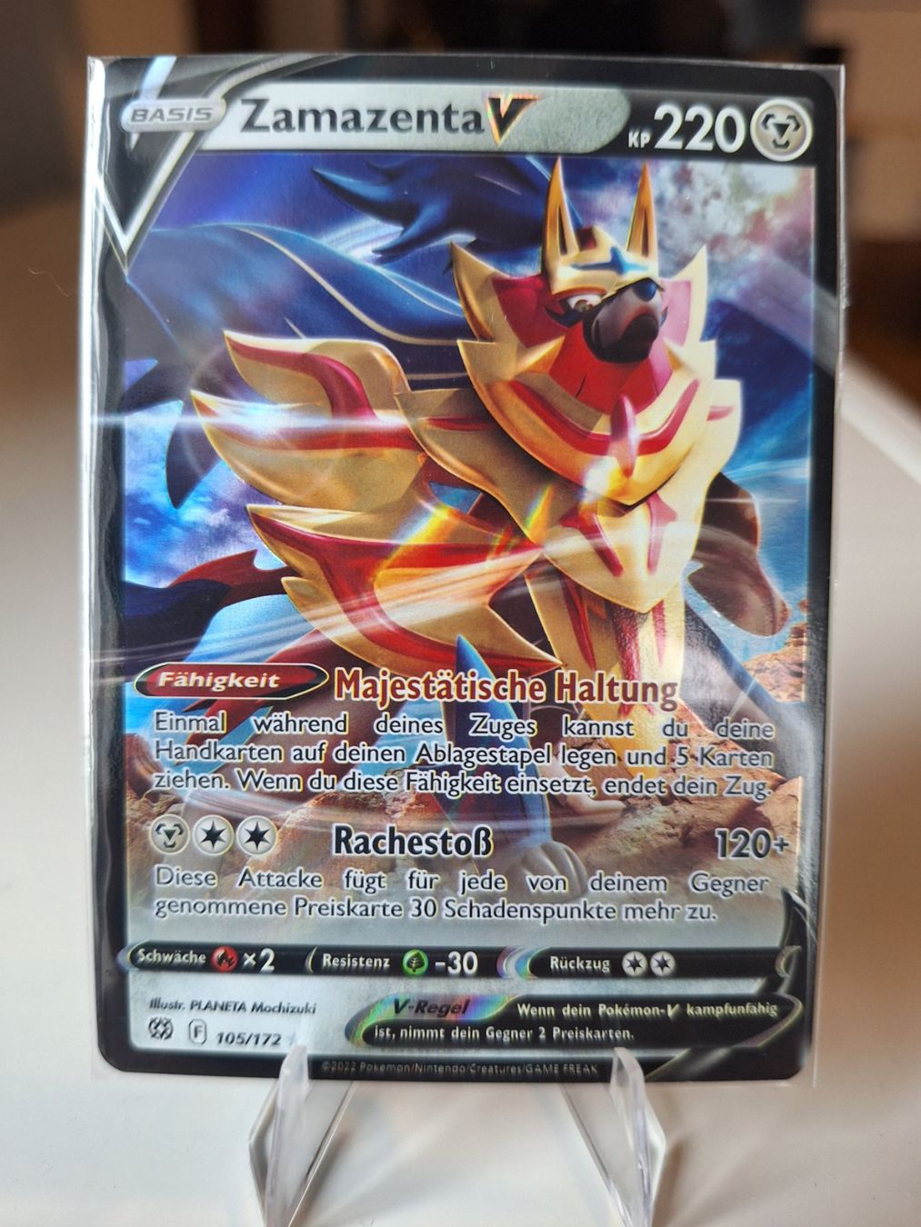 Pokémon Carte collezionabili: Zamazenta V - 105/172 Full Art – Usato da Rupperswil venduto da Nicicerus