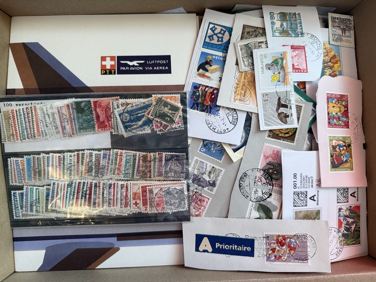 Alle Briefmarken: Briefmarkensammlung Schweiz knapp 1.5 Kilo – Gebraucht aus Affoltern am Albis von jonas1009