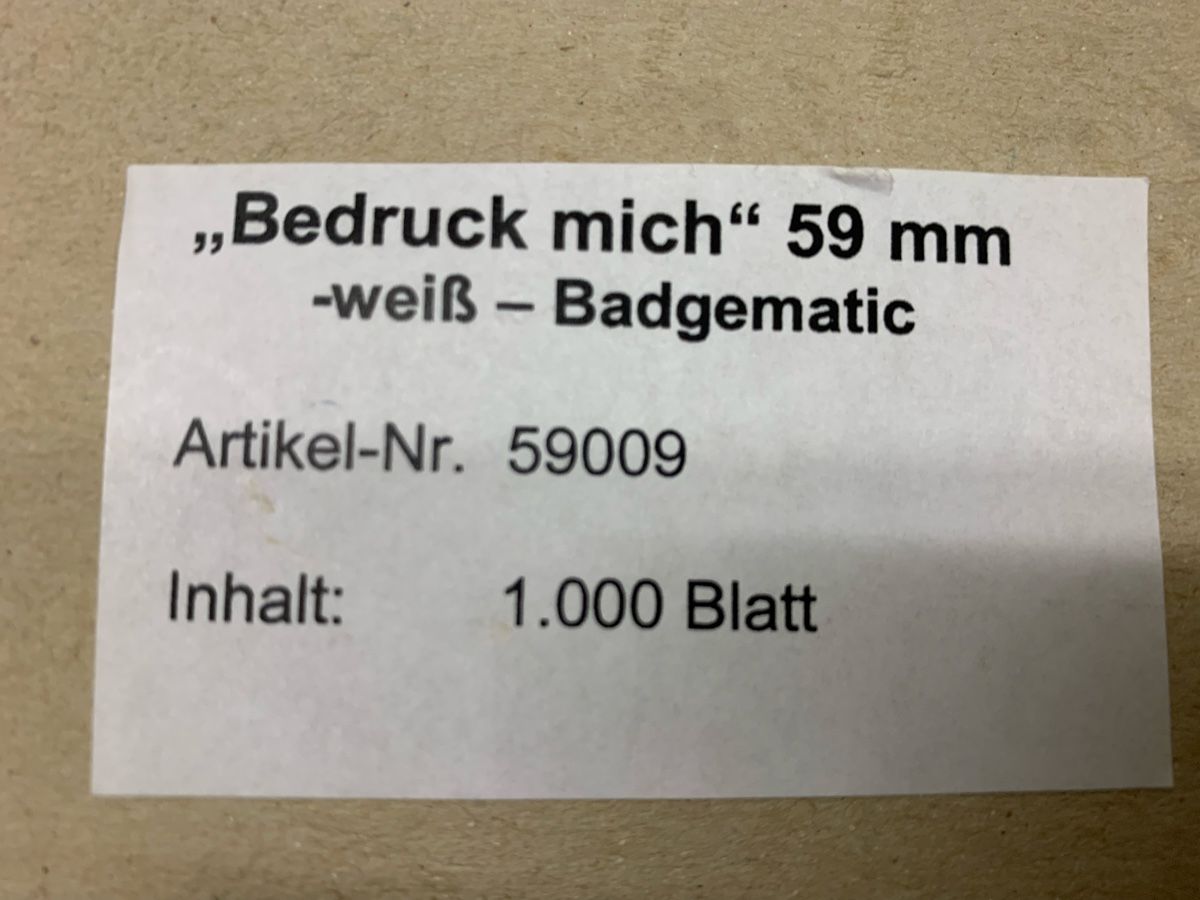 Carta: Buttonpapier Bedruck Mich DIN A4 100 Blatt – Nuovo (secondo la descrizione) da Basel venduto da Genie2 2