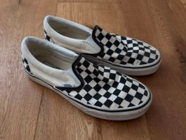 Baskets Vans Classic Slip-On carreaux noir blanc T 38