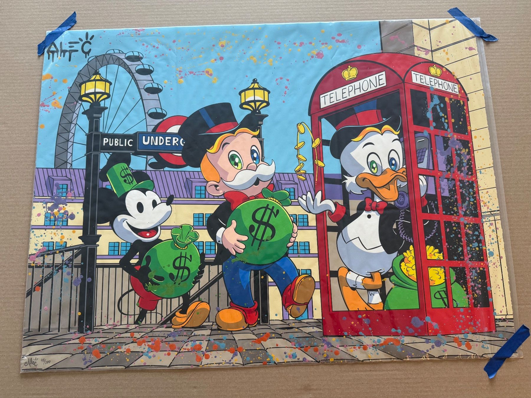 Foto & Immagini: Originaler, hand finished Art Print von Alec Monopoly – Nuovo e nell'imballaggio originale da Mörigen venduto da racer100