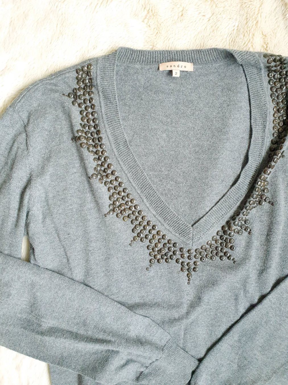 Sandro Pullover & Sweatshirts: SANDRO PARIS PULLOVER PULLI M 38 top zu JEANS ROCK Jacke – Gebraucht aus Elsau von the-colorful-side 6