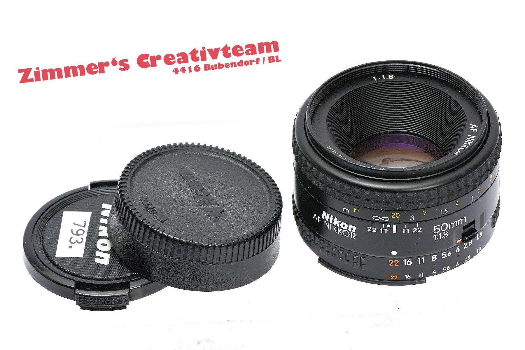 Nikkor Obiettivi: AF Nikkor 50mm 1.8, Nikon Autofocus – Usato da Bubendorf venduto da zimmers_creativteam 1