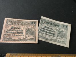 Oesterreich,  Kirchberg am Wagram - Notgeldscheine