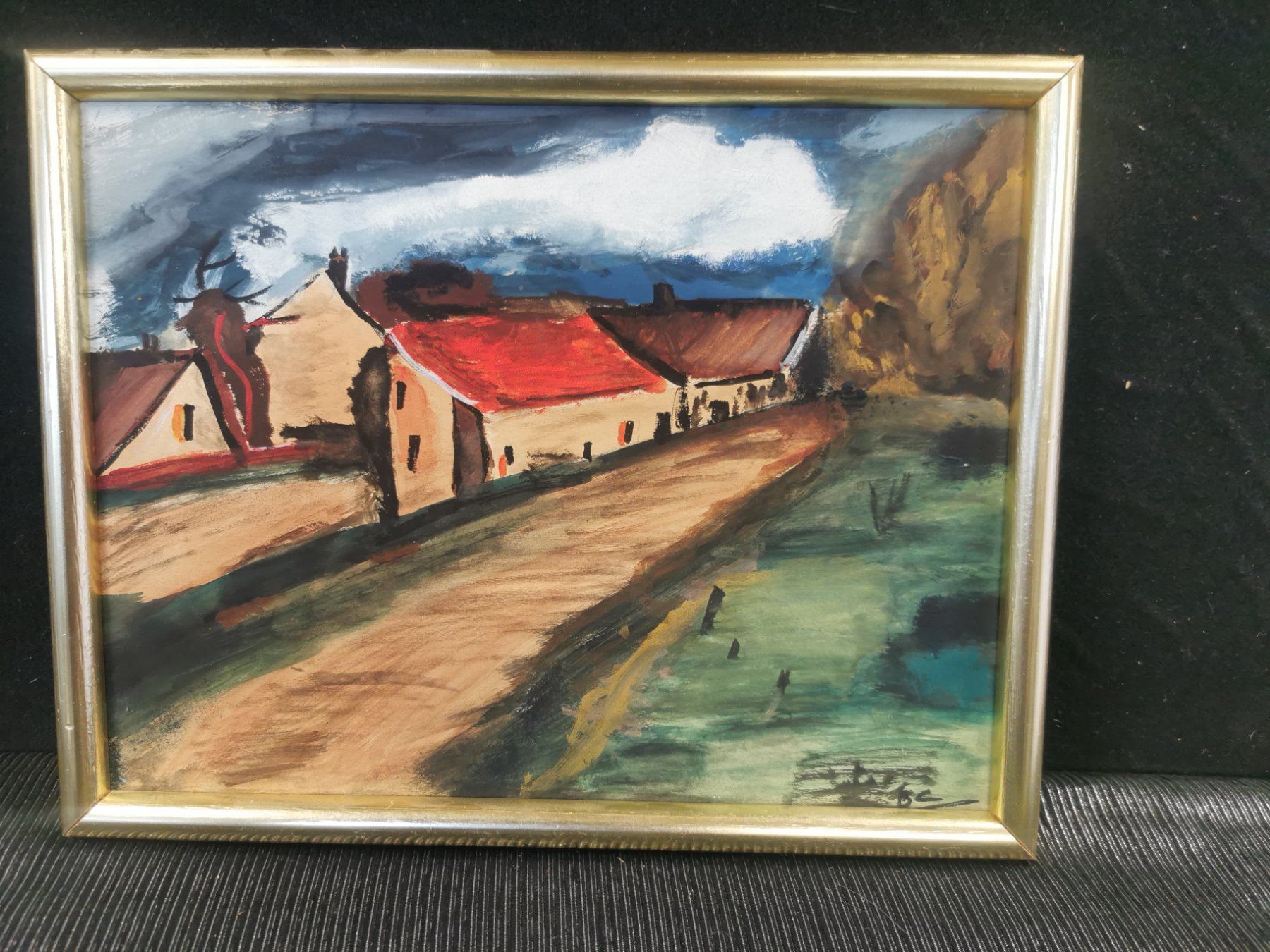 Gemälde: PEINTURE SUR PANNEAU SIGNÉE – Gebraucht aus Genève von Qanil77