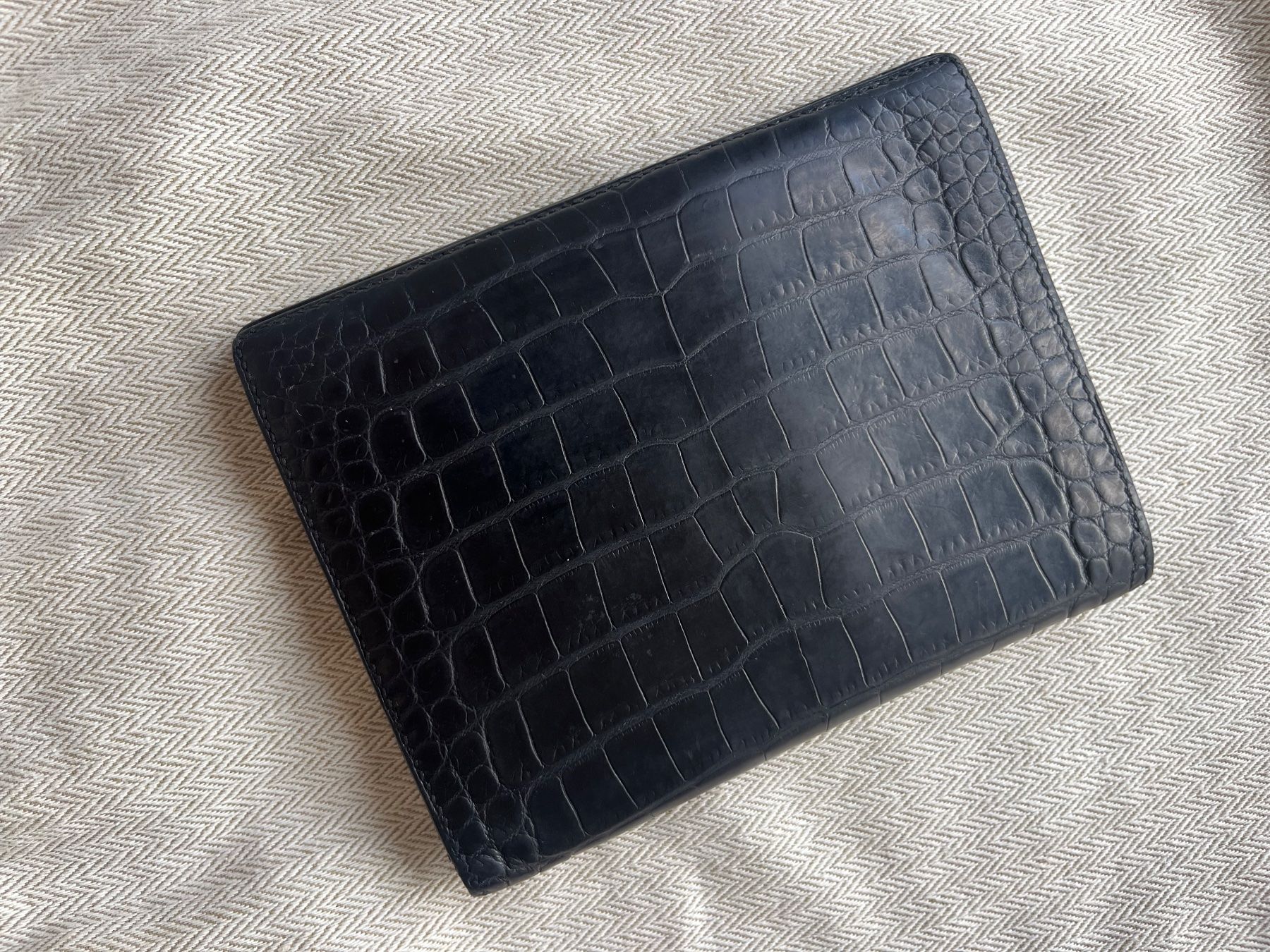 Hermès Brieftaschen: Hermes Wallet Black Alligator – Gebraucht aus Genève von tal_y2gs 5