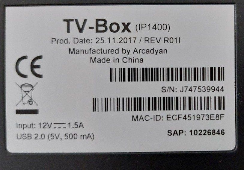 Récepteurs: Swisscom TV Box UHD – D'occasion à Oberentfelden par Buddy112 1