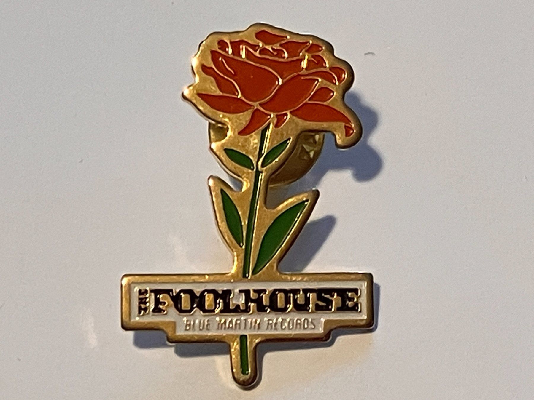 Placchette & Badge: 1 Pin Foolhouse Blue Martin Records – Usato da Basel venduto da djwwpp