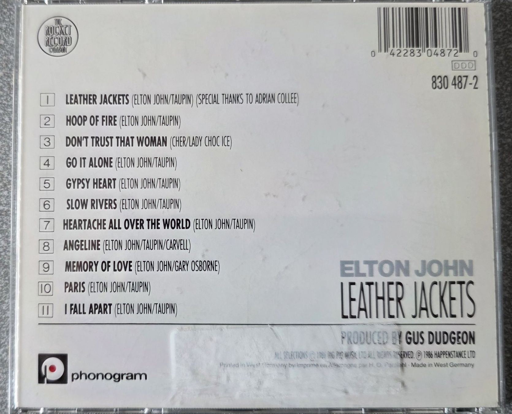 CD: Music CD - Elton John - Leather jackets – Usato da Oetwil am See venduto da fineli2 1