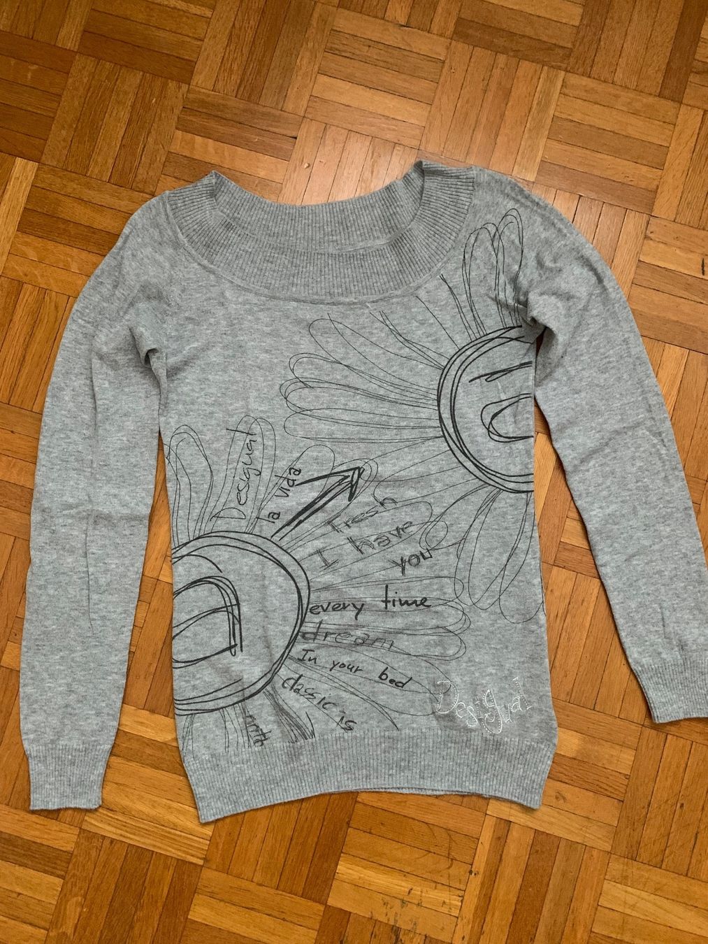 Desigual Maglioni & Felpe: Desigual   pull grigio  ragazza (S) – Usato da Minusio venduto da murimiri