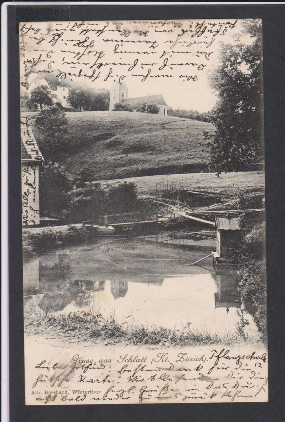 Cartoline postali: Schlatt  ZH   -   alte Ansichtskarte gestempelt 1905 – Usato da Vitznau venduto da Ropaku