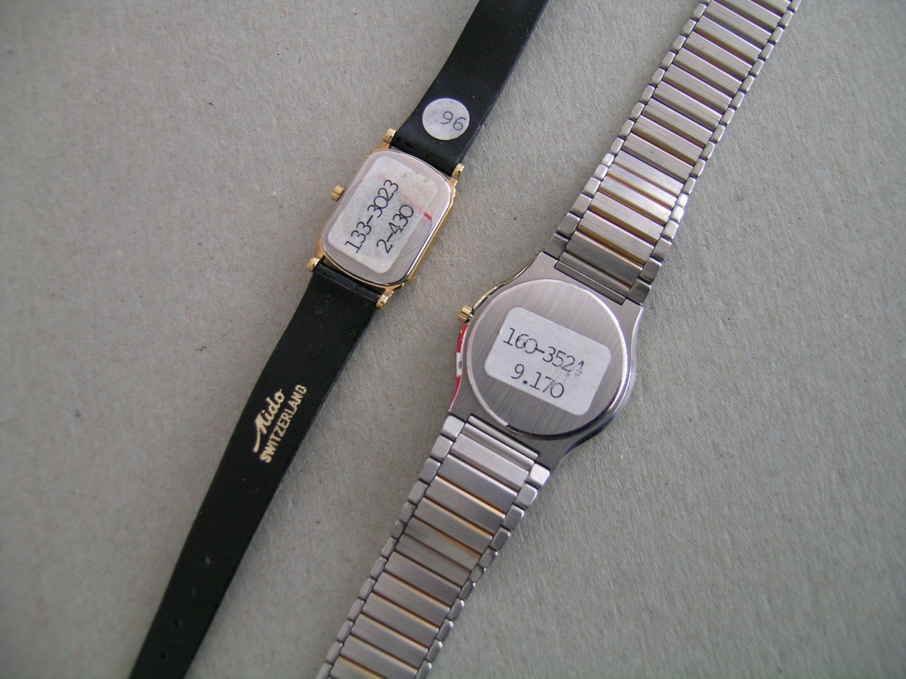Mido Montres: MIDO: 2 Postich-Uhren – Neuf (Voir description) à Grenchen par esa-9162-9164 1