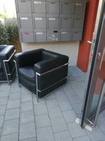  Design Klassiker Leder schwarz 2 Stück