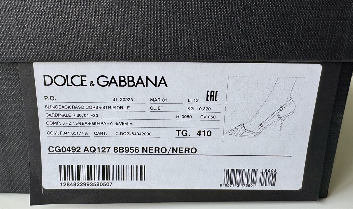 Dolce & Gabbana Scarpe da donna: Dolce & Gabbana Slingback Pumps black – Usato da Unterägeri venduto da san_6qcx 2