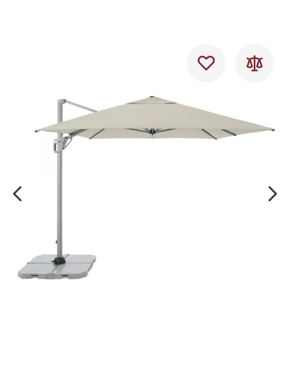 Ombrelloni: Doppler Active 260 x 350 Side  Ampelschirm – Nuovo e nell'imballaggio originale da Gansingen venduto da pidipeach01