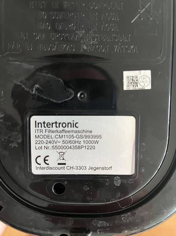 Macchine per caffè & Macchine per espresso: Intertronic Filterkaffeemachine 1000 w 12 Tassen – Usato da Hirzel venduto da mak_9tmr 3