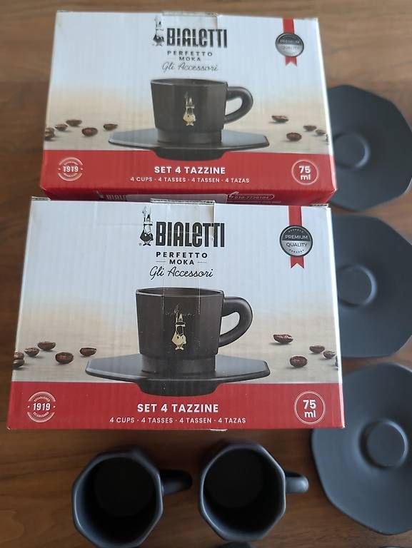 Tazze: 2 x 4er Set Bialetti Espressotassen Anthrazit  – Usato da Rupperswil venduto da funkygianchi 4