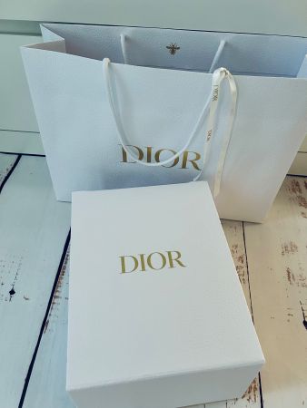 Box Dior + Paper bag matt leather immitation