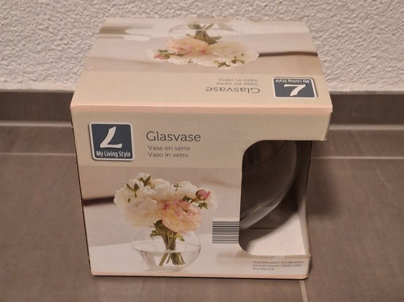 Vasi & Recipienti: Runde Glasvase mit Originalverpackung – Nuovo (secondo la descrizione) da Märstetten venduto da activemember 3