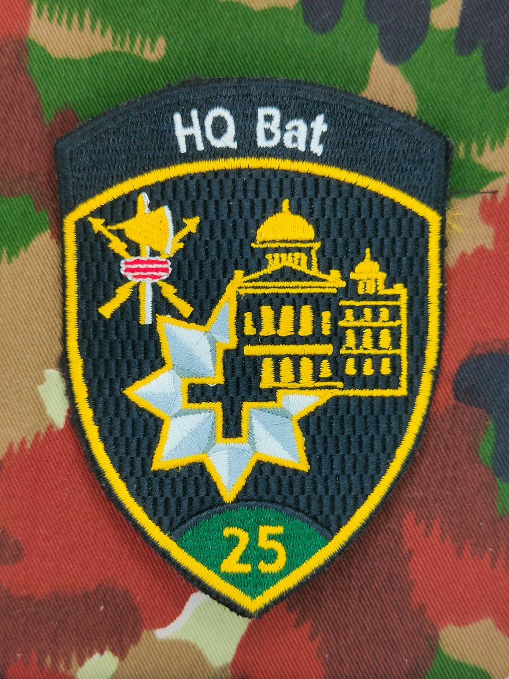 Schweizer Armee Placchette & Badge: Verbandsabzeichen HQ Bat 25 Kp 1 – Usato da Bauma venduto da SwissMilitaria