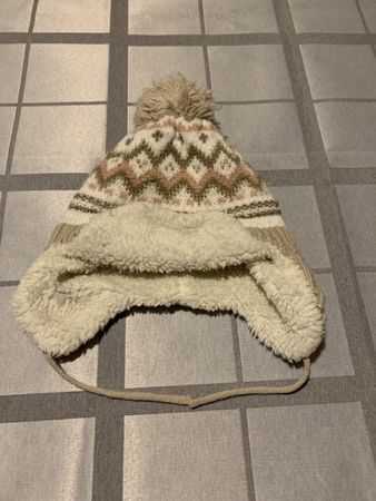 Wintermütze mit Bommel Grösse 18-24M