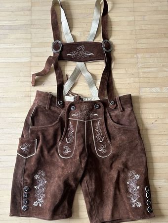 Lederhose kurz Grösse 48