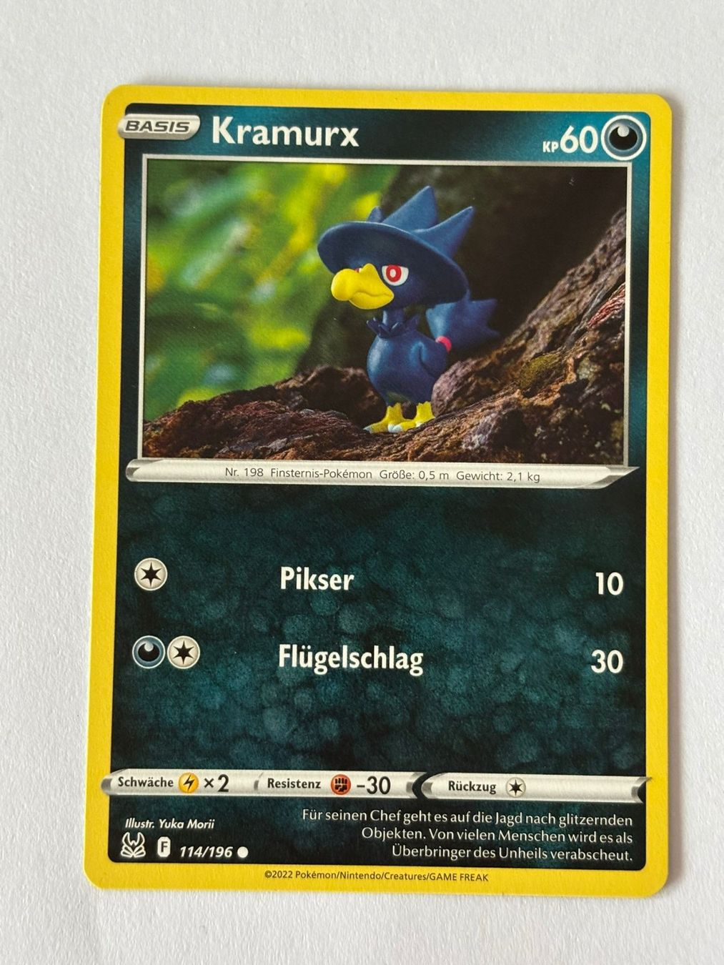 Pokémon Sammelbilder & Trading cards: Pokemon-Karte Kramurx 114/196 – Gebraucht aus Herisau von Seyashop1
