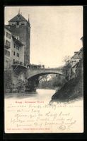 AK Brugg, Schwarzer Turm mit Brücke