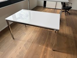 IKEA TORSBY Tisch Weiss / Chrom - sehr guter Zustand