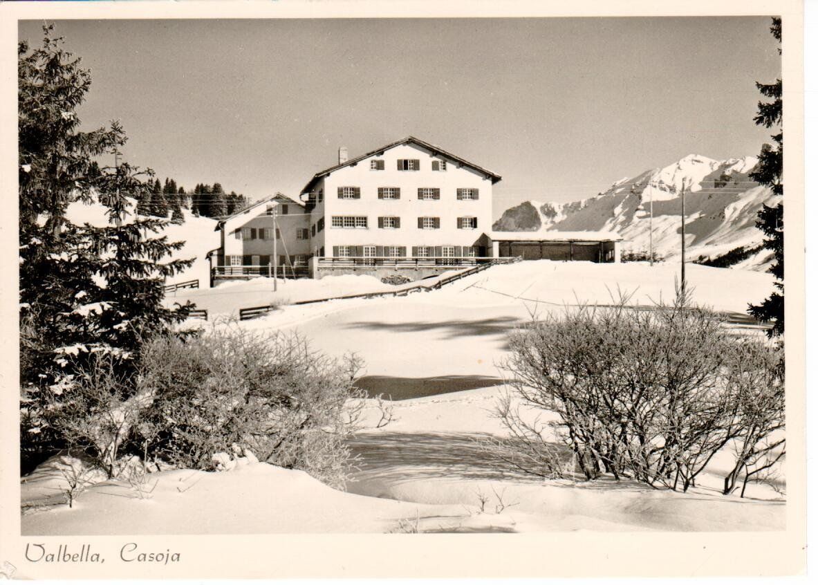Cartoline postali: Valbella, Casoja  1949 – Usato da Wolhusen venduto da Curver9