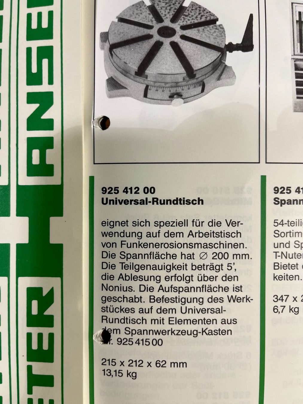 Tutti gli attrezzi: Universal Rundtisch Teilapparat Dieter-Hansen – Nuovo (secondo la descrizione) da Wattwil venduto da Baschi77 8
