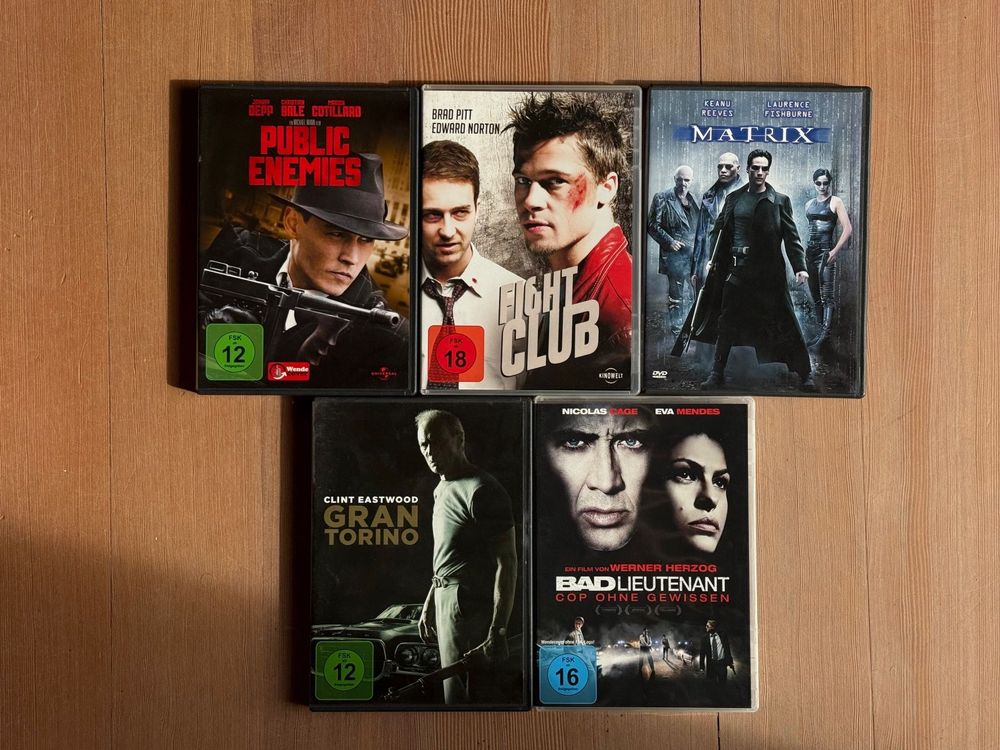 Film-DVDs Set, Matrix, Fight Club, Public Enemies, Gran Tor (Gebraucht ...