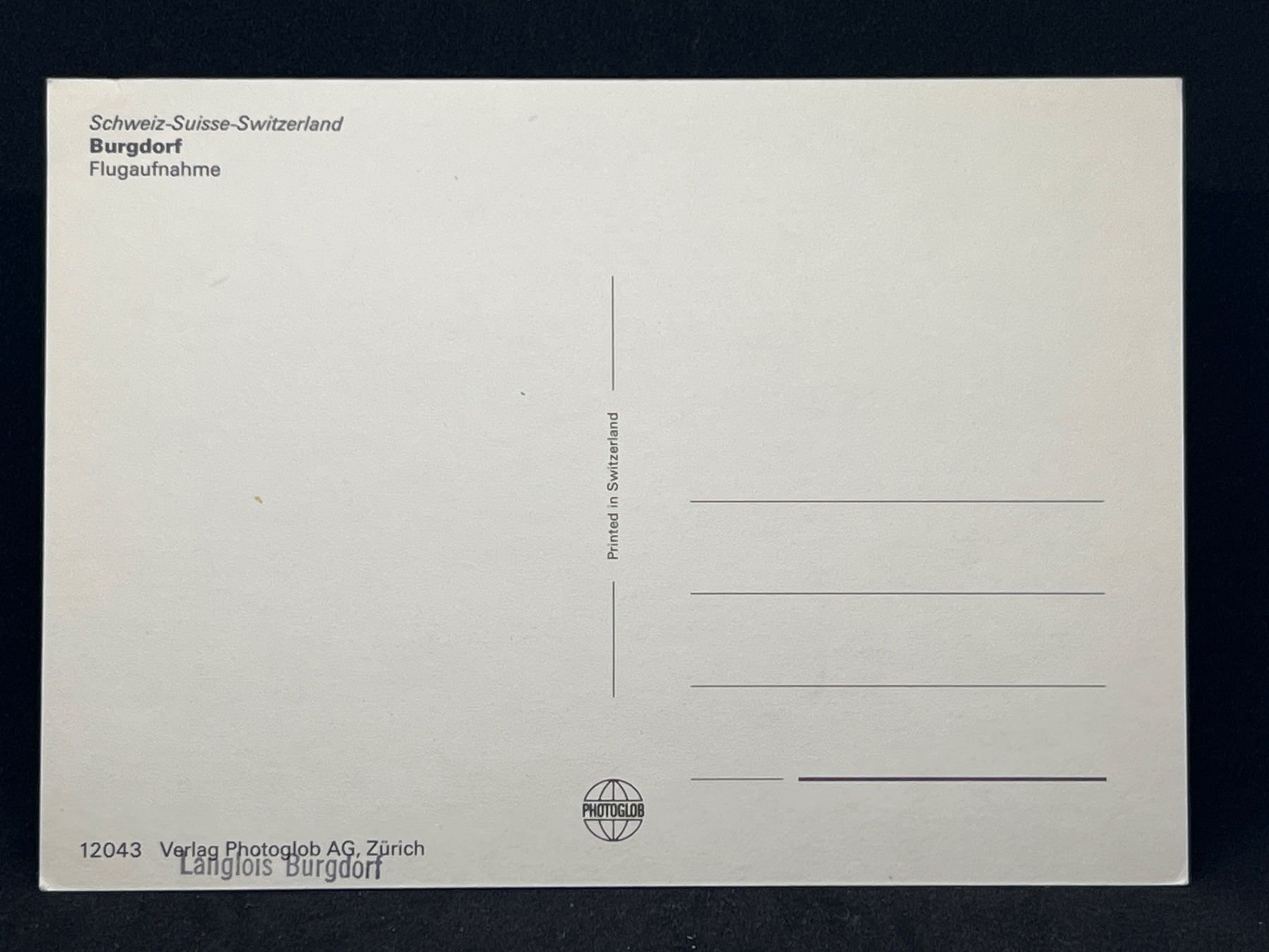 Cartoline postali: Burgdorf Flugaufnahme – Usato da Widnau venduto da Brusi9 1