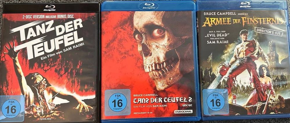 Evil Dead 1-3 Tanz der Teufel Blu-ray Box Sam Raimi (Gebraucht) in ...