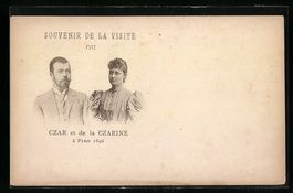 Czar Nikolaus II. und Czarin von Russlan