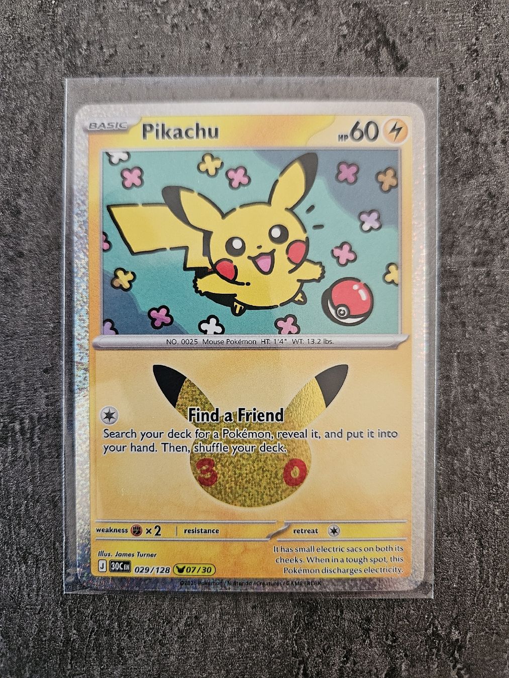 Pokémon Carte collezionabili: Pickachu 30th Celebration 029/128 EN – Nuovo (secondo la descrizione) da Aarau venduto da san_pb85