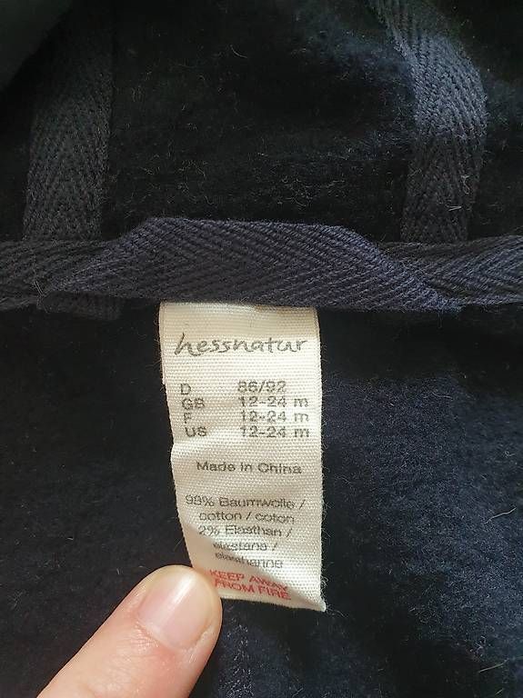 Hessnatur Tute: Hessnatur Softshelloverall 86/92 – Usato da Grindelwald venduto da leileii 1