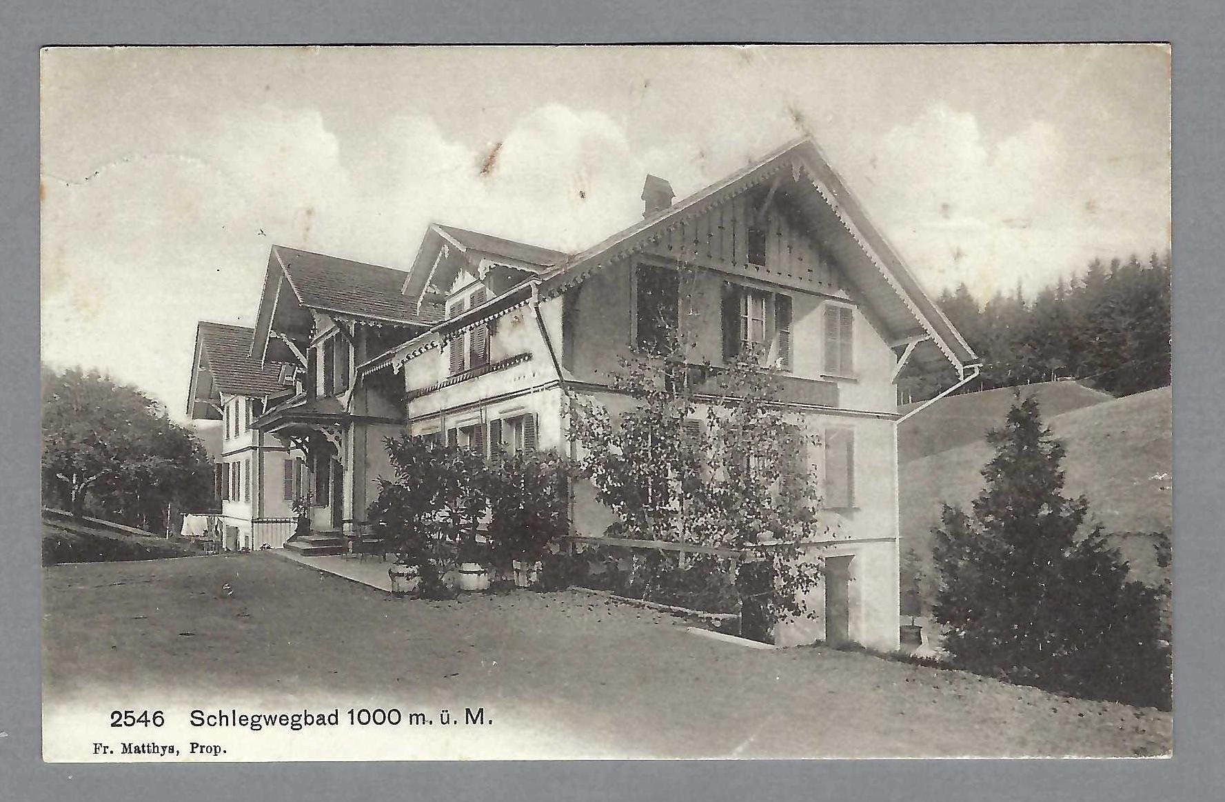 Cartoline postali: SCHLEGWEGBAD – Usato da Pura venduto da ulisse1957